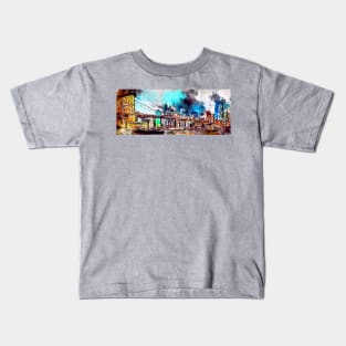 Watercolor Brooklyn Bridge Kids T-Shirt